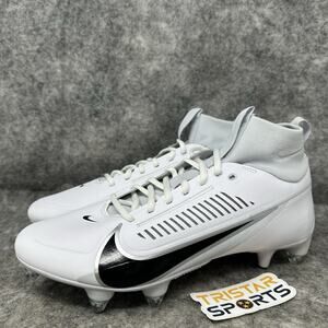 Nike Vapor Edge Pro 360 Football Cleats Mens Sz 10.5 Wide White Black Detachable